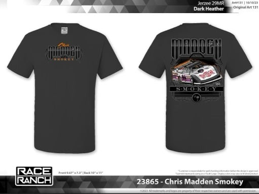 Dark Heather Madden Old No. 44 Youth Short Sleeve Tee