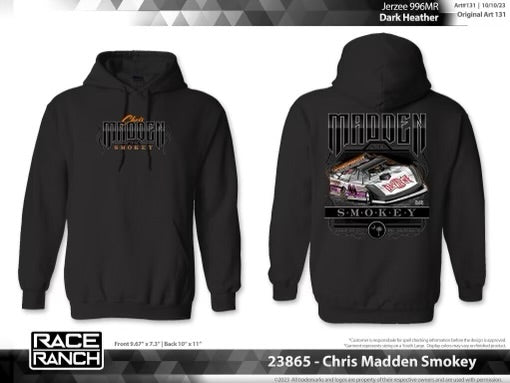 Dark Heather Madden Old No. 44 Hooded Sweatshirt