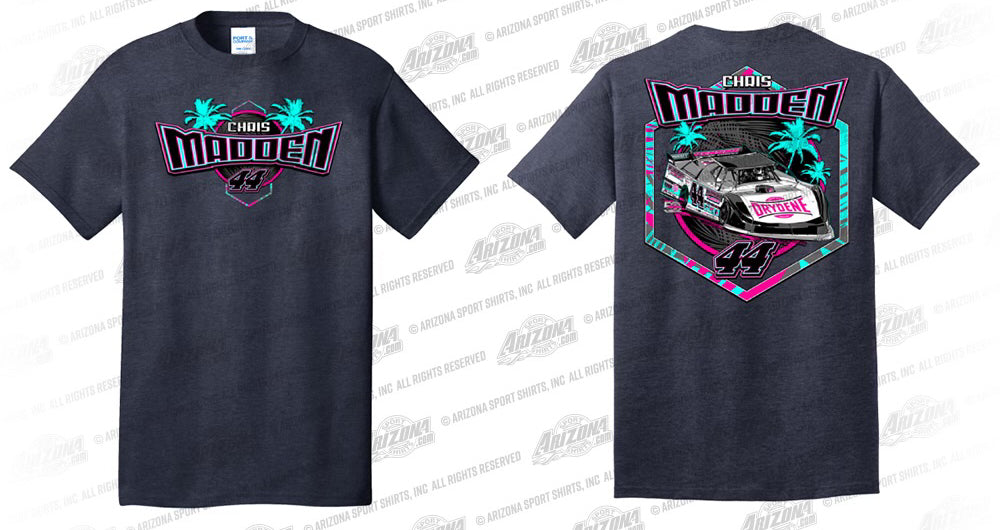 Heather Navy Chris Madden Vibes Youth Short Sleeve Tee