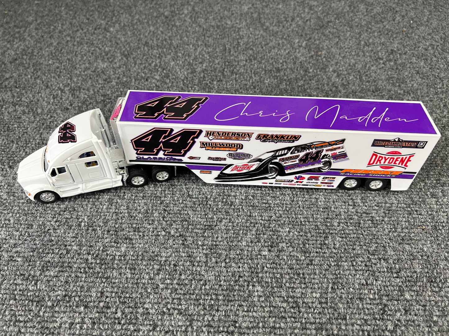 2023 Chris Madden #44 Semi Truck and Trailer