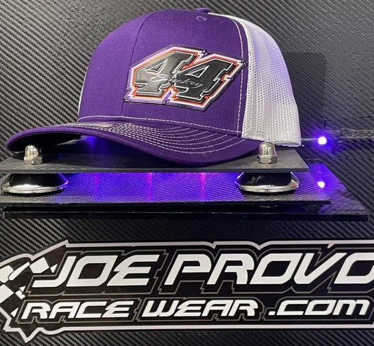 Purple/White Mesh Offset Smokey #44 Provo Hat