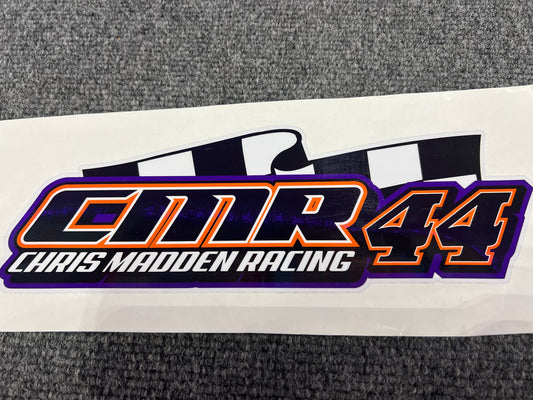 Chris Madden Racing (CMR) Checkers Logo Window Decal